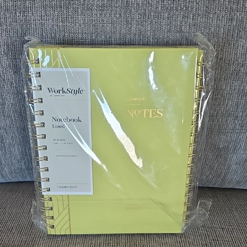 Work Style Cambridge Green Spiral Notebooks, Set Of 4